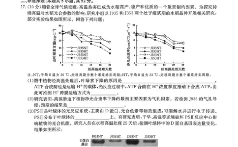 2025届陕西省宝鸡市名校高三下学期5月质量检测生物试卷_2025年6月_250603九师联盟2025届高三押题信息卷（四）（全科）_九师联盟2025届高三押题信息卷（四）生物试卷