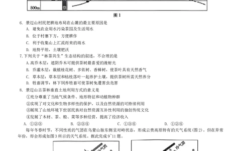 2024届云南省昭通市高三上学期诊断性检测文综试卷_2024届云南省昭通市高三上学期诊断性检测_2024届云南省昭通市高三上学期诊断性检测文综