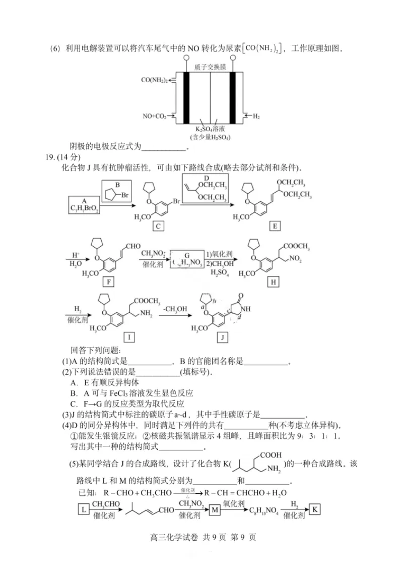 大连滨城高中联盟2025-2026学年度上学期高三期中Ⅱ考试化学_2025年12月_251205大连滨城高中联盟2025-2026学年度上学期高三期中Ⅱ考试（全科）