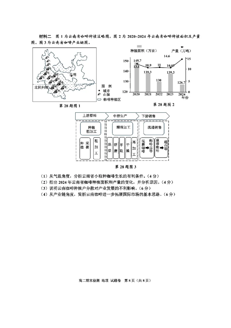 地理卷-2506嘉兴高二期末_2025年6月_250629浙江省嘉兴市2024~2025学年第二学期高二期末检测（全科）