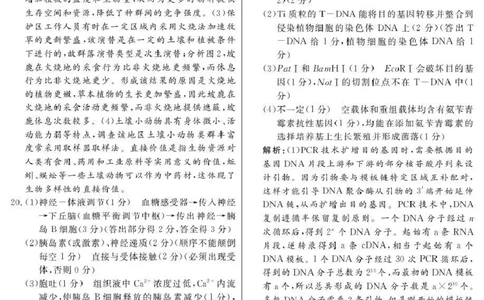 2026届高中联盟12月高三联考生物答案_2025年12月_251224江西省赣抚吉十二校联盟体2026届高三12月联考（全科）