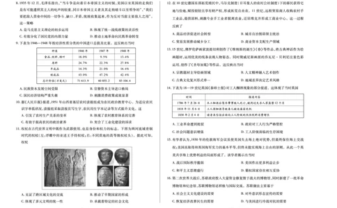历史B卷天一大联考&middot;河南省、陕西甘肃省2025-2026学年（上）高三年级顶尖计划（二）_2025年12月_251211河南省、陕西甘肃省2025-2026学年（上）高三年级顶尖计划（二）（全科）