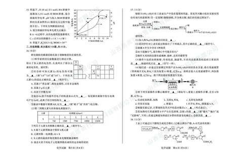 2023-2024学年高三年级一轮复习终期考试试题化学_2024届山西省高三年级一轮复习终期考试_山西省2024届高三年级一轮复习终期考试化学