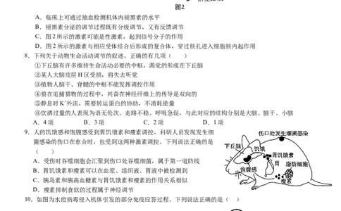 2025年普通高中学业水平选择性考试（模拟）生物_2025年6月_250601湖北省沙市中学2025届高三下学期5月高考模拟预测（全科）