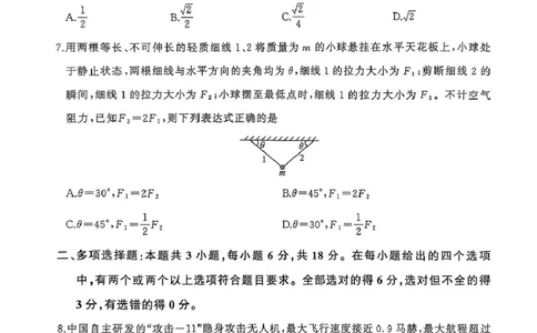 2026届百师联盟高三上学期11月联考物理试题_2511112026届百师联盟高三上学期11月联考_2026届百师联盟高三上学期11月联考物理试题+答案