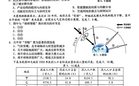 地理试题-Z20名校联盟（浙江省名校新高考研究联盟）2026届高三第二次联考_2025年12月_251216Z20名校联盟（浙江省名校新高考研究联盟）2026届高三第二次联考（全科）