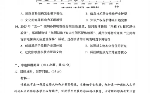 历史试卷_2025年7月_250714河南省许昌市XCS2024-2025学年第二学期高二期末教学质量检测（全科）_河南省许昌市XCS2024-2025学年第二学期高二期末教学质量检测历史
