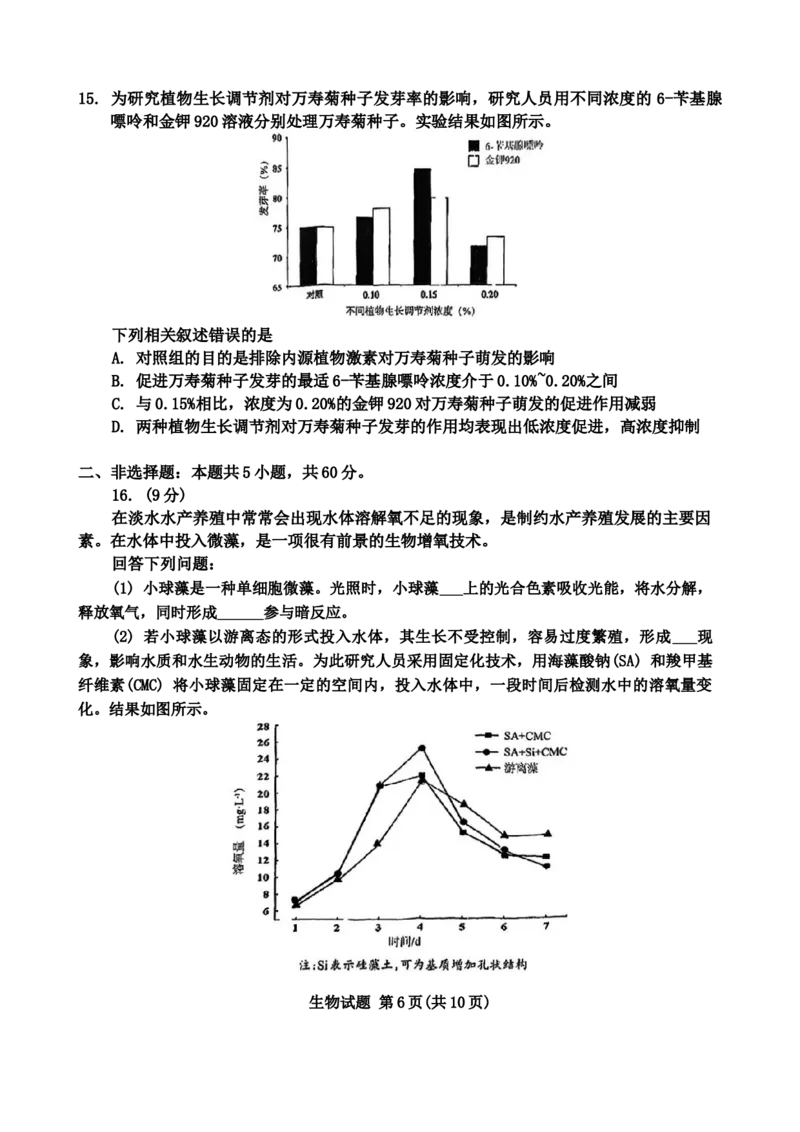 2024届福建省部分地市高三上学期第一次质量检测生物(1)_2024年1月_021月合集_2024届福建省部分地市高三上学期第一次质量检测