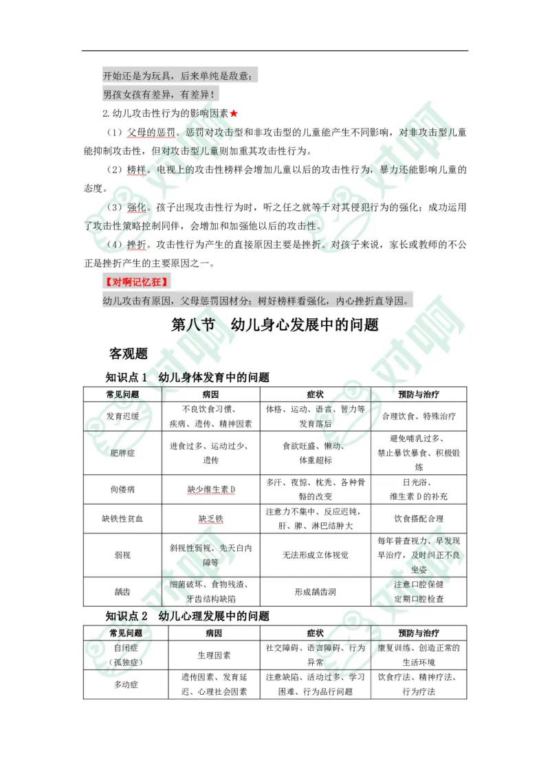 幼儿园保教知识与能力考前必备知识点清单_4-教培资料-26年最新资料-同步更新_科一科二电子资料合集中小幼（笔记真题知识点汇总等）文件多，按需保存_高频考点专项