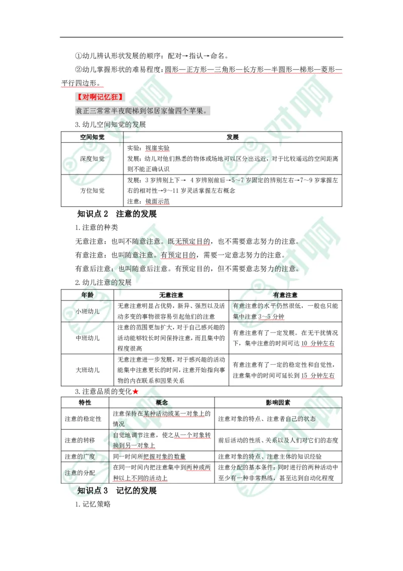 幼儿园保教知识与能力考前必备知识点清单_4-教培资料-26年最新资料-同步更新_科一科二电子资料合集中小幼（笔记真题知识点汇总等）文件多，按需保存_高频考点专项