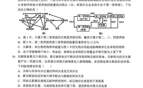 广西南宁市部分学校2024-2025学年高二下学期6月期末考试生物PDF版含解析_2025年7月_250704广西壮族自治区考阅评&middot;南宁部分学校2025年春季学期高二年级期末教学质量监测（全科）