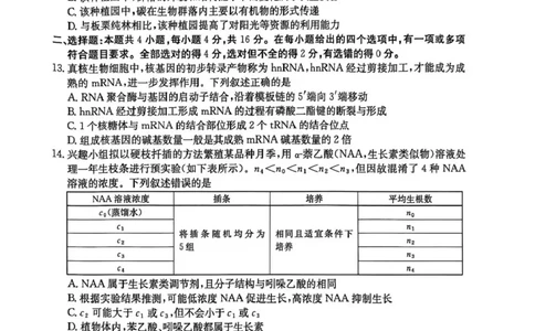 湖南省衡阳市2024-2025学年高二下学期7月期末考试生物试卷（含答案）_2025年7月_250713湖南省衡阳市2024-2025学年高二下学期7月期末考试（全科）