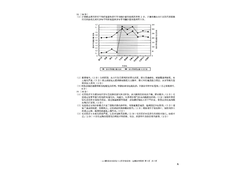 安徽省A10联盟2025-2026学年高三上学期12月学情检测地理A试题（含答案）_2025年12月_251224安徽省A10联盟2025-2026学年高三上学期12月学情检测（全科）