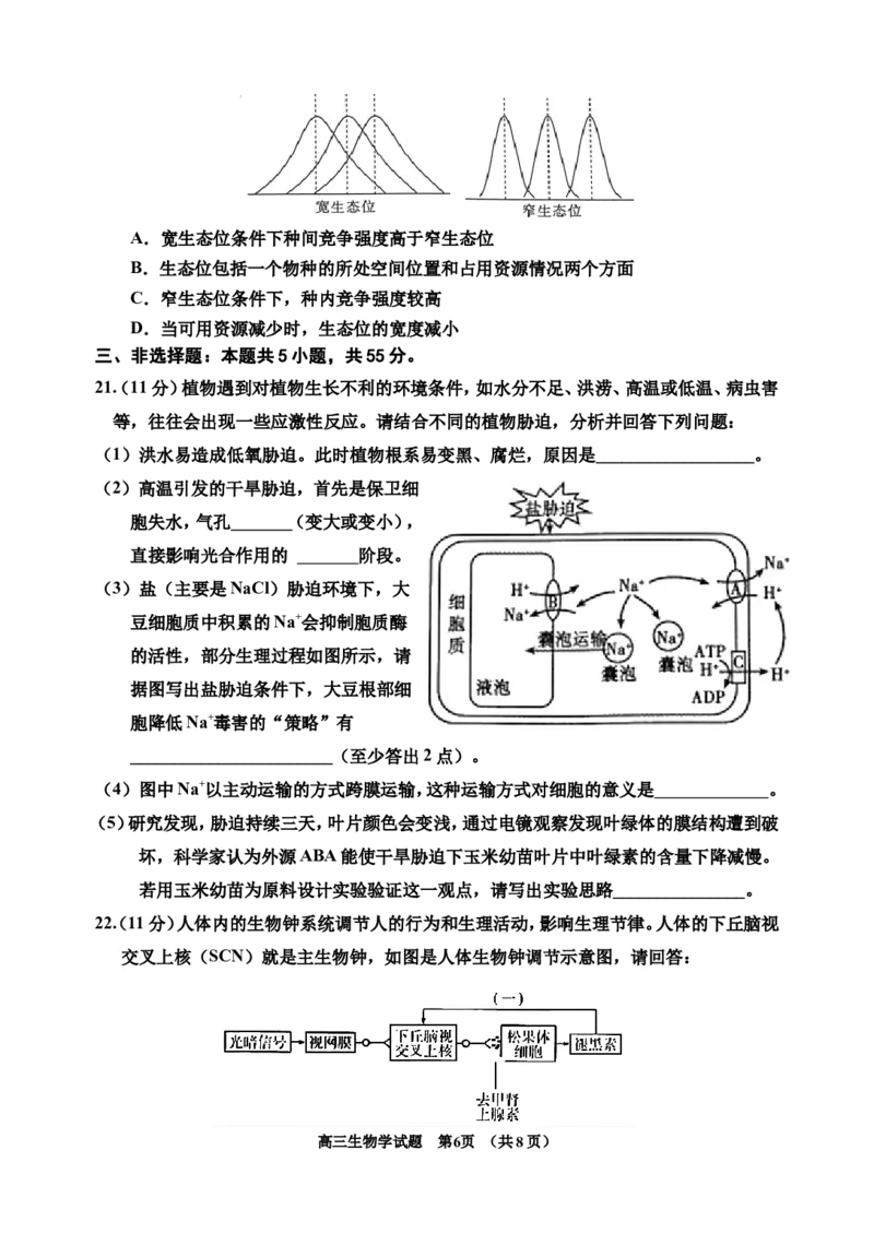 2024届生物二模_2024年1月_01每日更新_13号_2024届吉林省吉林市高三上学期第二次模拟考试_吉林省吉林市2024届高三上学期第二次模拟考试生物