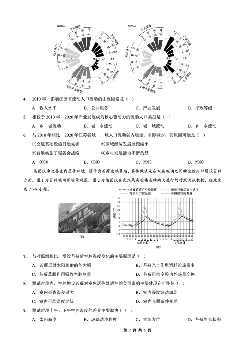 重庆实验外国语学校2025-2026学年度（上）高2026届11月月考（五）地理_251126重庆实验外国语学校2025-2026学年度（上）高2026届11月月考（五）（全科）
