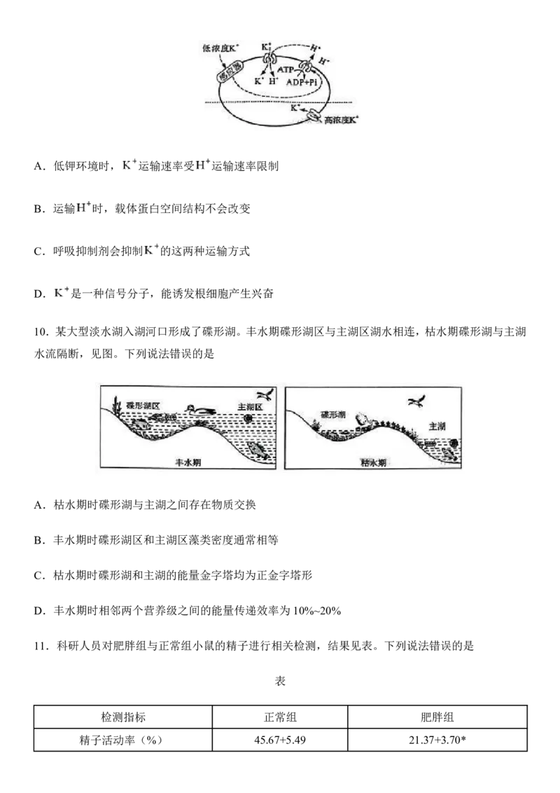 2025年广西高考生物真题及答案_1.高考2025全国各省真题+答案_00.2025各省市高考真题及答案（按省份分类）_21、广西卷（全科，持续更新）_6.生物