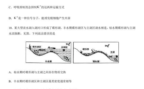 2025年广西高考生物真题及答案_1.高考2025全国各省真题+答案_00.2025各省市高考真题及答案（按省份分类）_21、广西卷（全科，持续更新）_6.生物