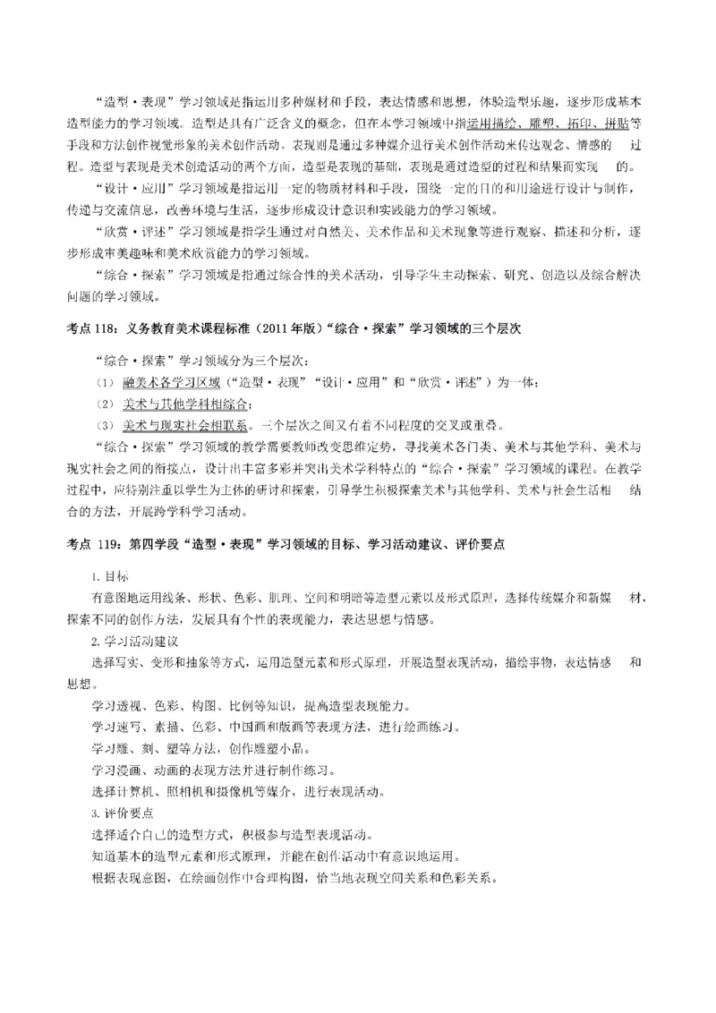 考前必背｜高中教资《美术》最全考点背诵笔记与模版，一遍上岸_4-教培资料-26年最新资料-同步更新_初中高中教资_03科三专项（进去保存报考的学科即可）