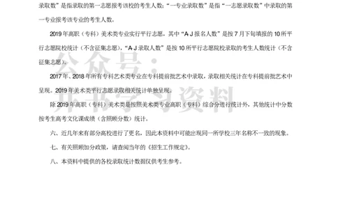 专科艺术类专业录取分数分布（2017年-2019年）（独家整理）_1.高考2025全国各省真题+答案_必看高考志愿填报价值2999_高考志愿填报_05-北京_北京高考录取数据-17-23年_北京-其他资料