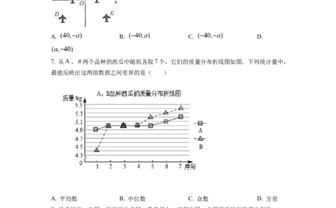 精品解析：2022年浙江省台州市中考数学真题（原卷版）_中考真题_2.数学中考真题2015-2024年_2022中考数学真题145份13
