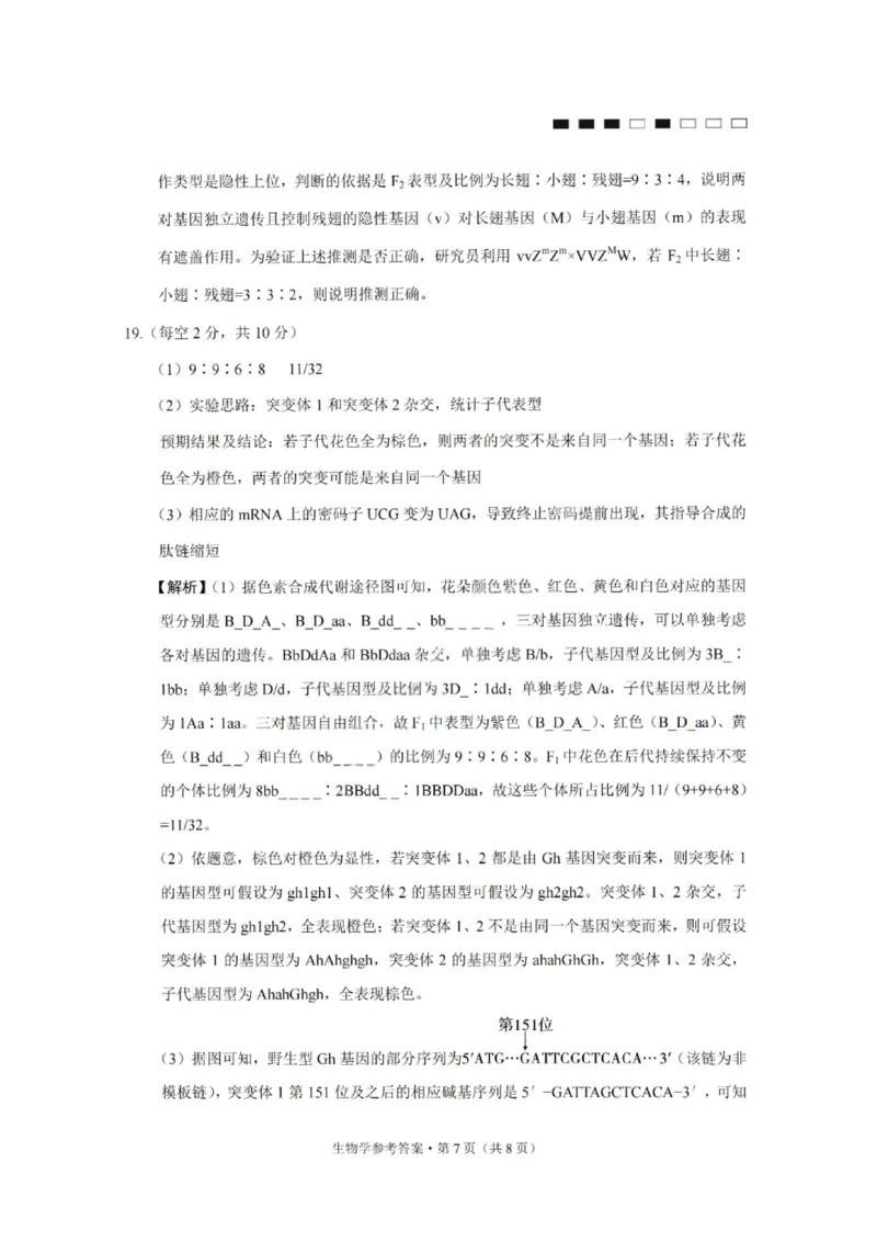 重庆巴蜀中学2026届高三10月高考适应性月考卷（三）生物答案_251101重庆市巴蜀中学2026届高三上学期10月月考（三）（全科）_重庆巴蜀中学2026届高三10月高考适应性月考卷（三）生物