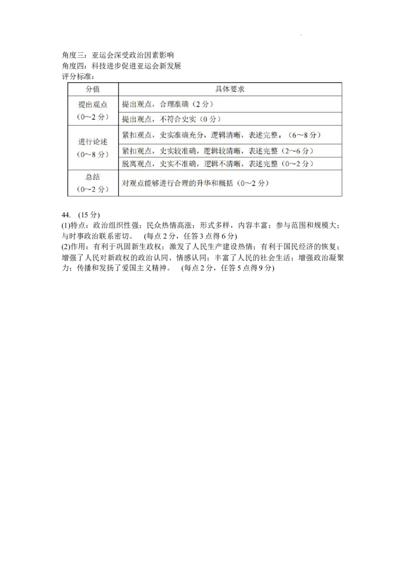 THUSSAT中学生标准学术能力诊断性测试2024年1月测试文综_2024届THUSSAT中学生标准学术能力诊断性测试2024年1月测试全科_THUSSAT中学生标准学术能力诊断性测试2024年1月测试文综