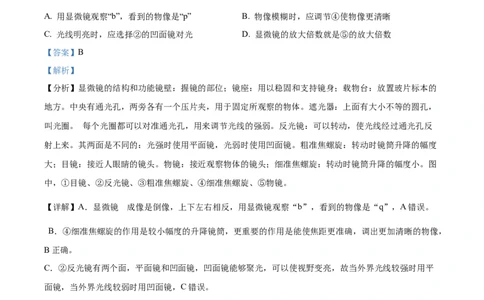 精品解析：2022年河南省中考生物真题（解析版）_中考真题_8.生物中考真题2015-2024年_2022年全国中考生物114份14