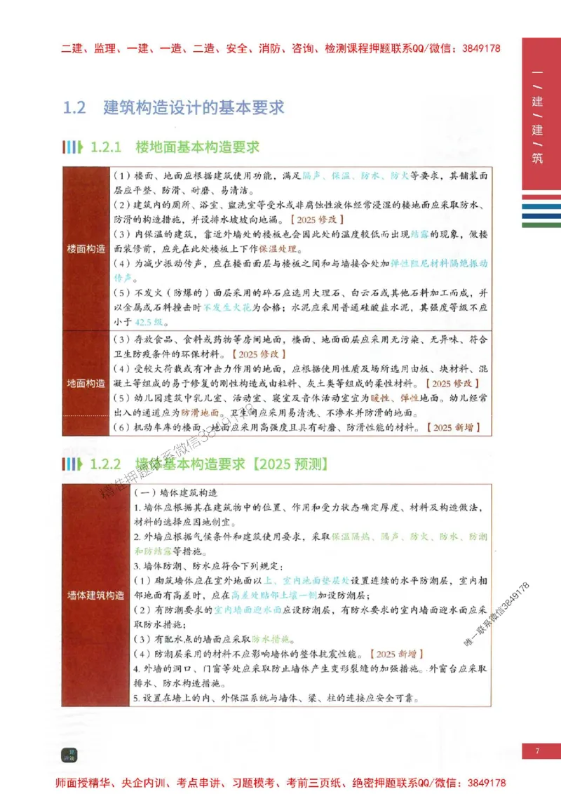 2025年一建-建筑-四色笔记高清_2026年一级建造师_2026年一建建筑_2025年一建建筑SVIP_01-精华文档✿电子教材✿历年真题_20-建筑《新版-四色笔记》SMR推荐
