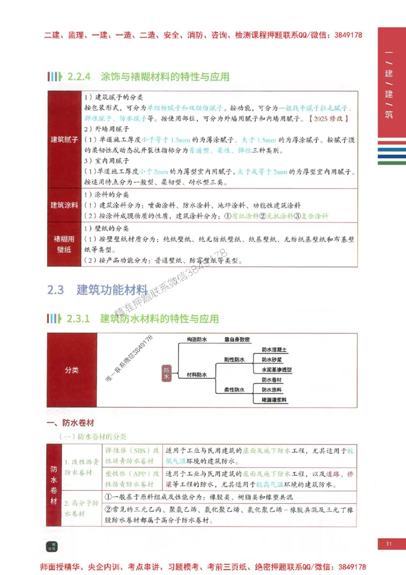 2025年一建-建筑-四色笔记高清_2026年一级建造师_2026年一建建筑_2025年一建建筑SVIP_01-精华文档✿电子教材✿历年真题_20-建筑《新版-四色笔记》SMR推荐