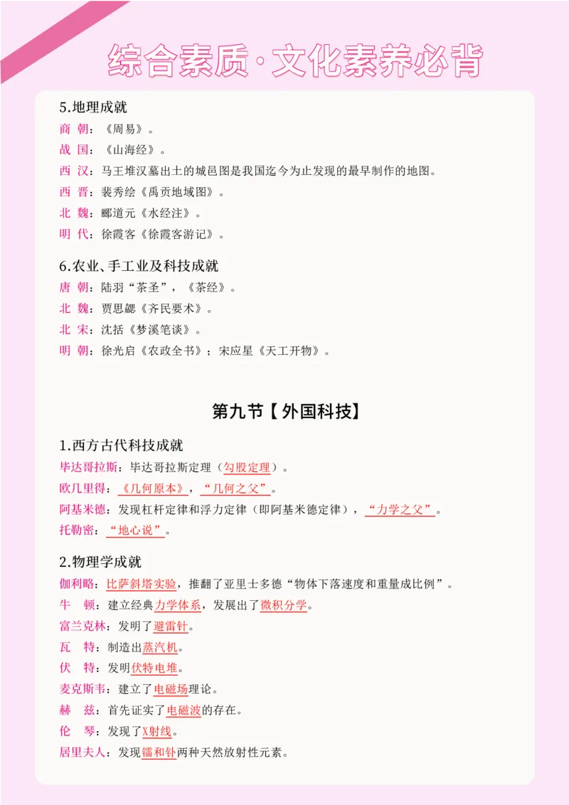 科一文化素养核心知识点_4-教培资料-26年最新资料-同步更新_科一科二电子资料合集中小幼（笔记真题知识点汇总等）文件多，按需保存_科一科二知识专项（中小幼）推荐