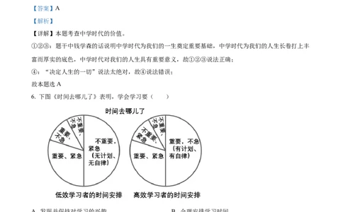 精品解析：2023年湖南省株洲市中考道德与法治真题（解析版）_中考真题_7.政治中考真题2015-2024年_2023政治真题7.20_精品解析：2023年湖南省株洲市中考道德与法治真题