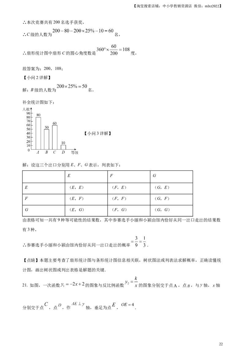 精品解析：2023年山东省泰安市中考数学真题（解析版）_中考真题_2.数学中考真题2015-2024年_2023中考数学真题7.20_精品解析：2023年山东省泰安市中考数学真题