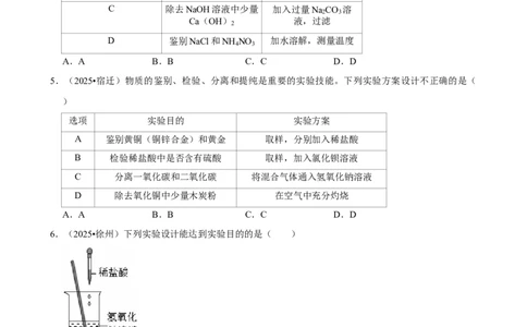 2026年中考化学常考考点专题之实验分析与处理能力_162026年中考七科常考考点专题资料_005中考化学常考考点专题