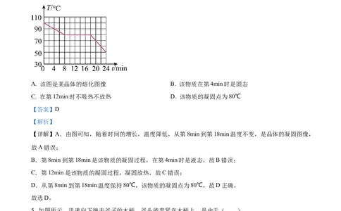 精品解析：2023年湖北恩施州中考理综物理试题（解析版）_中考真题_4.物理中考真题2015-2024年_2023中考物理真题7.20_精品解析：2023年湖北恩施州中考理综物理试题