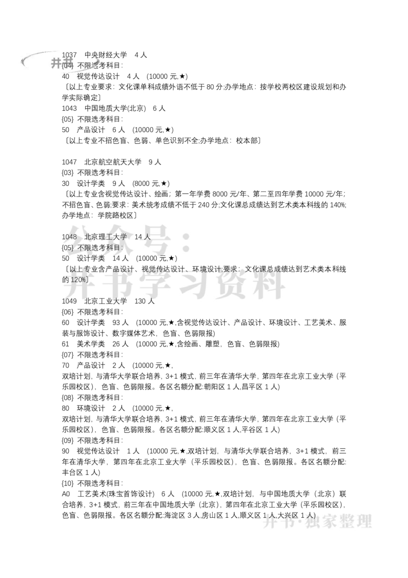 北京市2022年普通高等学校招生专业目录(艺术类)（独家整理）_1.高考2025全国各省真题+答案_必看高考志愿填报价值2999_高考志愿填报_05-北京_北京高考录取数据-17-23年_北京-其他资料