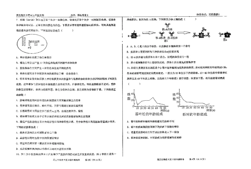 生物四轮冲刺终极押题卷_2025年6月_250605河北省衡水中学2025届高三6月押题密卷