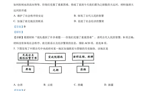 精品解析：2022年湖南省邵阳市中考历史真题（解析版）_中考真题_6.历史中考真题2015-2024年_地区卷_湖南省_邵阳历史17-22缺21