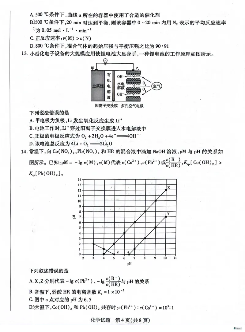 河北省沧州市联考2024届高三上学期1月期末考试化学_2024届河北省沧州市联考高三上学期1月期末考试
