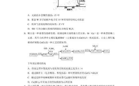 湖南省长沙市长郡中学2024届高三上学期期末适应性考试化学_2024届湖南省长沙市长郡中学高三上学期期末适应性考试