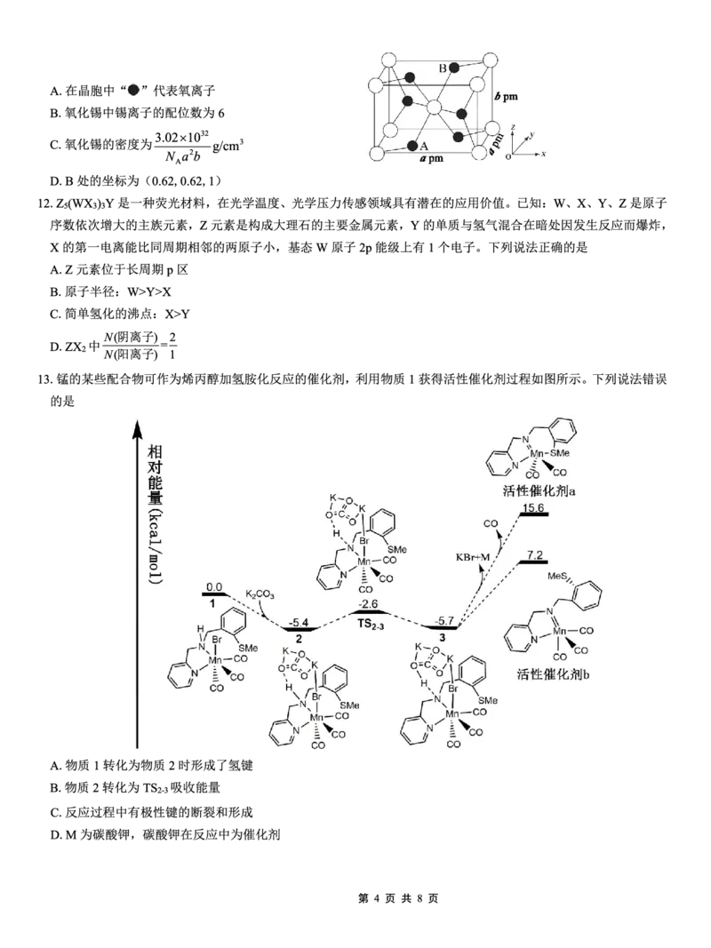 重庆实验外国语学校2025-2026学年度（上）高2026届11月月考（五）化学_251126重庆实验外国语学校2025-2026学年度（上）高2026届11月月考（五）（全科）
