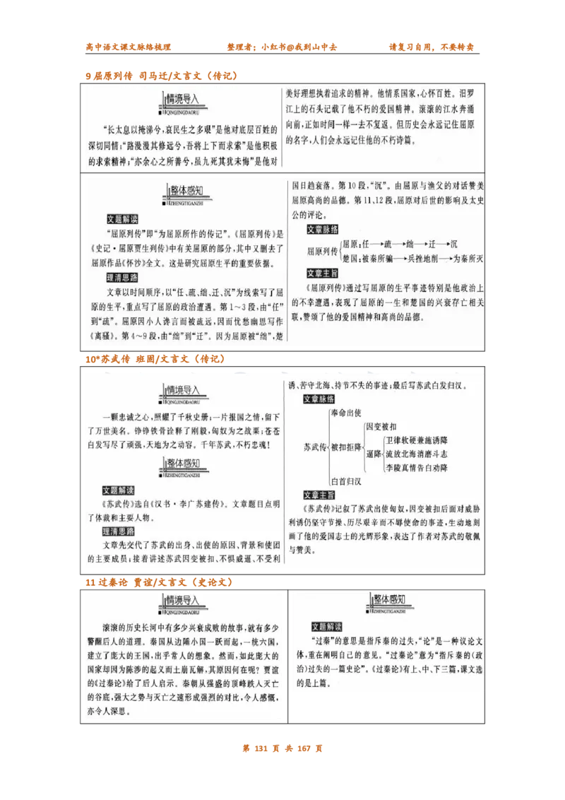 课文脉络梳理_4-教培资料-26年最新资料-同步更新_初中高中教资_03科三专项（进去保存报考的学科即可）_02科三专项（笔记真题思维导图教学设计版本二）_课文梳理（简洁）