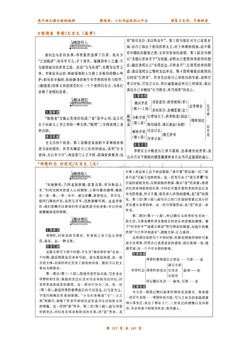 课文脉络梳理_4-教培资料-26年最新资料-同步更新_初中高中教资_03科三专项（进去保存报考的学科即可）_02科三专项（笔记真题思维导图教学设计版本二）_课文梳理（简洁）