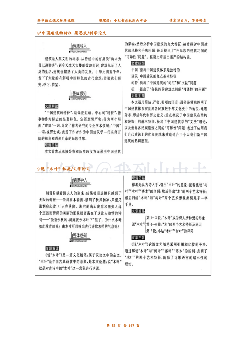 课文脉络梳理_4-教培资料-26年最新资料-同步更新_初中高中教资_03科三专项（进去保存报考的学科即可）_02科三专项（笔记真题思维导图教学设计版本二）_课文梳理（简洁）