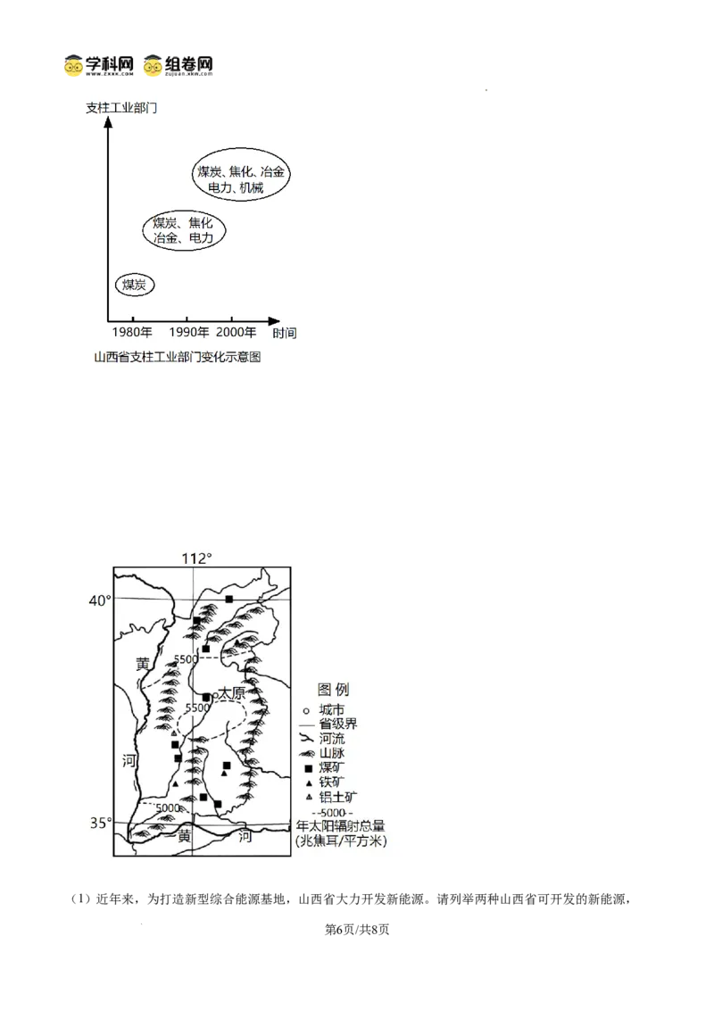 精品解析：地理6月月考试卷_2025年6月_250622黑龙江省双鸭山市第一中学2024-2025学年高二下学期6月月考_黑龙江省双鸭山市第一中学2024-2025学年高二下学期6月月考地理