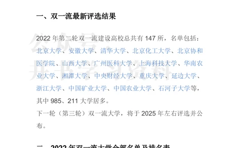 中国大学2022双一流名单最新评选结果_1.高考2025全国各省真题+答案_必看高考志愿填报价值2999_高考志愿填报_13-河南_河南17-23年_河南-历年高考数据