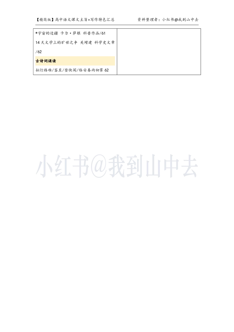 精简课文主旨+写作特色梳理_4-教培资料-26年最新资料-同步更新_初中高中教资_03科三专项（进去保存报考的学科即可）_02科三专项（笔记真题思维导图教学设计版本二）