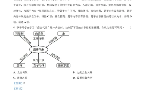 精品解析：2023年山西省中考历史真题（解析版）_中考真题_6.历史中考真题2015-2024年_2023中考历史真题7.20_精品解析：2023年山西省中考历史真题