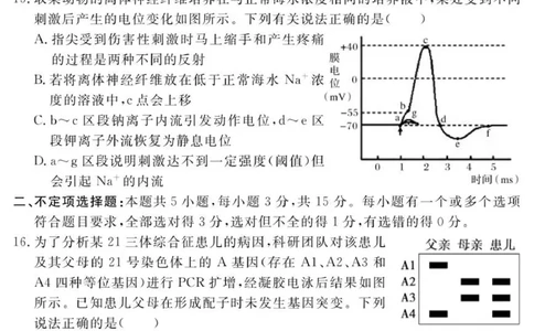 （教研室提供）山东省济宁市兖州区2025-2026学年高三上学期期中生物试题_2025年12月_251208山东省济宁市兖州区2025-2026学年高三上学期期中（全科）