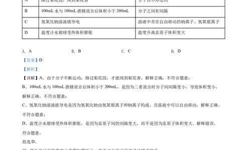 精品解析：2022年湖南省衡阳市中考化学真题（解析版）_中考真题_5.化学中考真题2015-2024年_2022年中考化学真题（127份）14