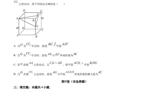 福建省泉州市培元中学2024届高三上学期12月月考数学_2024届福建省泉州市培元中学高三上学期12月月考